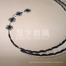Tecido de imitação de couro Couro bordados para têxteis-lar